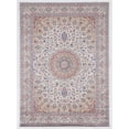 thumbnail image 2 of Contemporary Home Living 2.25' x 3.25' Floral Medallion Area Throw Rug - Cream and Blue, 2 of 8