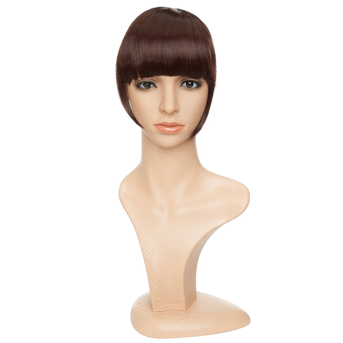 S-noilite Hair Bangs Clip in Hair Extensions Front Neat ...
