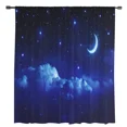 thumbnail image 4 of Cortinas transparentes con diseño de cielo nocturno, estrellas y luna, para sala de estar, ventanas, dormitorio, cocina, decoración del hogar, cortinas de gasa, 4 of 5