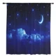 thumbnail image 4 of Cortinas transparentes con diseño de cielo nocturno, estrellas y luna, para sala de estar, ventanas, dormitorio, cocina, decoración del hogar, cortinas de gasa, 4 of 5