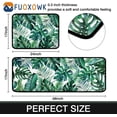 thumbnail image 3 of Palm Tree Leaves Kitchen Rug Set,Summer Tropical Jungle Palm Sunday Pattern Runner Rugs with Rubber Backing,Throw Rugs Washable for Kitchen Sink,Laundry Room,Standing Desk,Spring Summer Rugs, 3 of 6