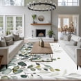 thumbnail image 3 of Green Eucalyptus Area Rugs 8'x10', Washable Small Throw Rugs for Living Room Patio, Watercolor Spring Weeping Botanical Indoor Outdoor Rug Non-Slip Low Pile Carpet Runner Reversible Floor Mats, 3 of 8