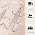 thumbnail image 4 of Z ZEDODIER Metal Purse Hangers for Closet, Rotating Organizer Holds up to 6 Bags, Silver, 4 of 6