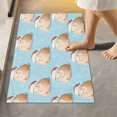 thumbnail image 3 of Rectangle Bath Rugs Plush Bathroom Carpet Mat Non Slip Bathroom Mats Cute Capybara with Santa Hat, 3 of 5