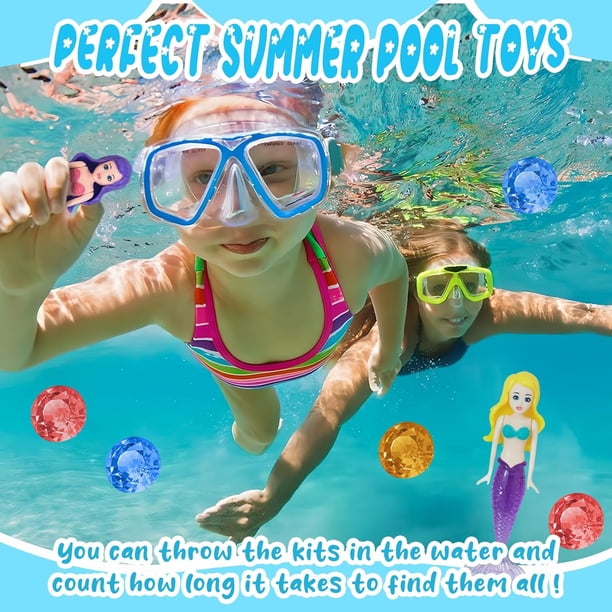Jouet Piscine Enfant Luter 8 Pièces Ensemble De Jouets De Plongée Sous-Marine, Jouet De Piscine Jouet Piscine Enfant Luter 8 Pièces Ensemble De Jouets De Plongée Sous-Marine, Jouet De Piscine