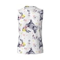 thumbnail image 6 of Lsque Rabbit And Butterfly Print Men's Cotton Blend Sleeveless Muscle Shirts (S-3XL)- Moisture Wicking, Odor Protection, UPF 30+,Small, 6 of 8