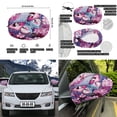 thumbnail image 6 of Yuyamidu Pink Butterfly Side View Mirror Covers for Car Sedan Exterior Accessories Pink Flower Auto Hood Cover Protector 1 Car Hood Dust Cover and 2 Auto Side View Mirror Covers, 6 of 7