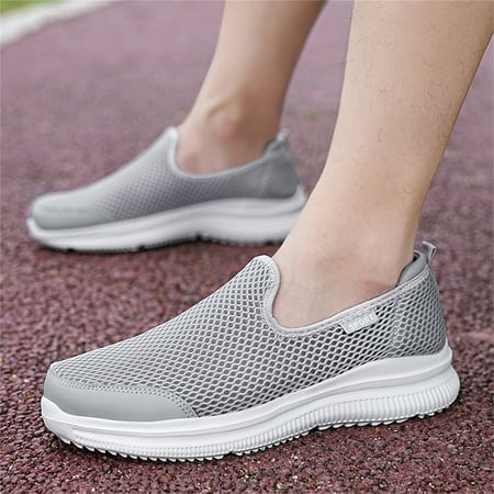 

YOUSNH Fashion Summer Men Sneakers Breathable Mesh Shallow Mouth on Lightweight Casual Shoes Sneakers for Men Beige 8.5