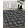 thumbnail image 3 of Ahgly Company Machine Washable Indoor Square Transitional Charcoal Black Area Rugs, 6' Square, 3 of 7