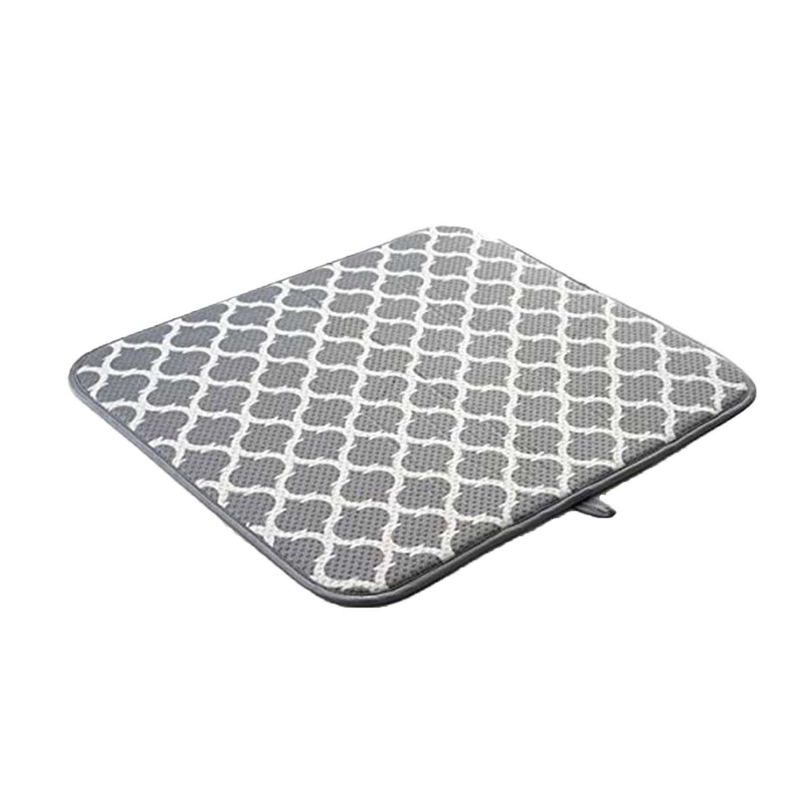 18" X 16" Microfiber Dish Drying Mat Super Absorbent Dish Drainer