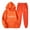Orange winter 2 piece sets, variant on clear 50% off Usmixi Deals Womens Hoodies Sets Womens Sports Lounge Sets Fashion ECG Print Hooded Sweatshirt and Drawstring Jogger Pant Sweatsuits Set Hoodies 2 Piece Outfits with Pocket Fall Saving