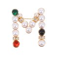 thumbnail image 1 of 1pc Stylish Alloy Brooch Unique Collar Brooch Delicate Letters M Shaped Brooch, 1 of 6