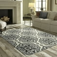 thumbnail image 2 of Mainstays Traditional Roxanne Medallion Gray Indoor Living Room Area Rug, 7'x10', 2 of 7