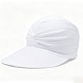 thumbnail image 5 of YTCAMLO Women's Outdoor Sports Hat Breathable Twisted Ruched Ponytail Sun Visor Cap Breathable Stretchy Casual Summer Beach Hat, 5 of 5