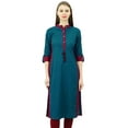 thumbnail image 1 of Phagun Kurta en Coton Personnalisée pour Femmes avec Col Tunique Formelle Décontractée, 1 of 1