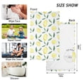 thumbnail image 2 of Summer Lemon and Leaves Cotton Face Towels Soft Hand Towel Absorbent Bathroom Towel for Kitchen Hotel Decoration, 2 of 7