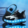 thumbnail image 6 of Kids Roller Skates Light up Shoes with Wheels Shoes LED USB Charging Roller Sneakers for Girls Boys Birthday Christmas Gift, 6 of 17