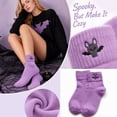 thumbnail image 2 of Garbnen Women's Halloween Crew Socks Cute Funny Graphic Womens Mid Calf Socks Spooky Fall Winter Comfy Halloween Gift for Women, 2 of 6