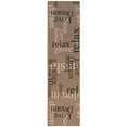 thumbnail image 2 of Trans-Ocean Imports RVIR8765311 23 in. x 7 ft. 6 in. Liora Manne Riviera Happy Words Indoor & Outdoor Rug - Taupe, 2 of 6