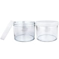 thumbnail image 2 of 4oz/120g/120ml High Quality Acrylic Leak Proof Clear Container Jars with White Lids 6pcs, 2 of 5