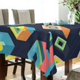 thumbnail image 5 of Yayeee Tablecloths 60" x 120" Rectangle Wrinkle Resistant Party Table Cover, Green Cubes, 5 of 8