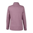 thumbnail image 5 of CORE365 CE73W Women's Venture Heathered Stripe Quarter-Zip Pullover-BURGUNDY/ WHITE-XS, 5 of 6