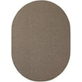 thumbnail image 2 of Furnish My Place Modern Indoor/Outdoor Commercial Solid Brown Rug, Modern Area Rug, Baby Nursery Mat, Pet-Friendly Carpet for Living Room, Playroom, Made in USA, 1.5' x 2.25' Oval - Set of 3, 2 of 6