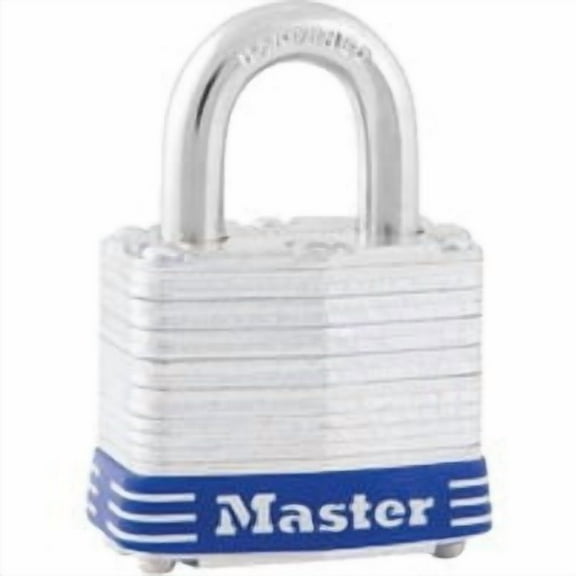 Master Lock 1-5/16" H x 1" W x 1-3/4" L Laminated Steel Ball Bearing Locking Padlock 1 pk
