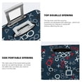 thumbnail image 3 of Fotbe Navy Blue Geometric Funda Protectora para Equipaje, Antirrayones y Resistente a la Suciedad, Compatible con Maletas de 18 a 32 Pulgadas-X-Large, 3 of 7