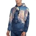 thumbnail image 3 of Naloa Cloud Wolf Men's Casual Hooded Collar Drawstring Hoodies Pullover Sweatshirts Casual Long Sleeve Shirts-4X-Large, 3 of 7
