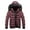 Red, variant on IROINNID Men's Long Sleeve Puffer Mid-Length Hooded Coat Solid Color Comfy Windproof Jacket Coats