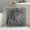 Gray, variant on RuiJiao Elegant Plush Long Fluffy Pillow Cover - Invisible Zip, Easy Care, Perfect for Girls' Rooms and Home Decor
