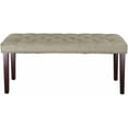 thumbnail image 6 of MAYPEX 38’’ Upholstered Bench Rectangle Ottoman Bench Entryway Bench Footrest Stool for Living Room Bedroom Beige, 6 of 7