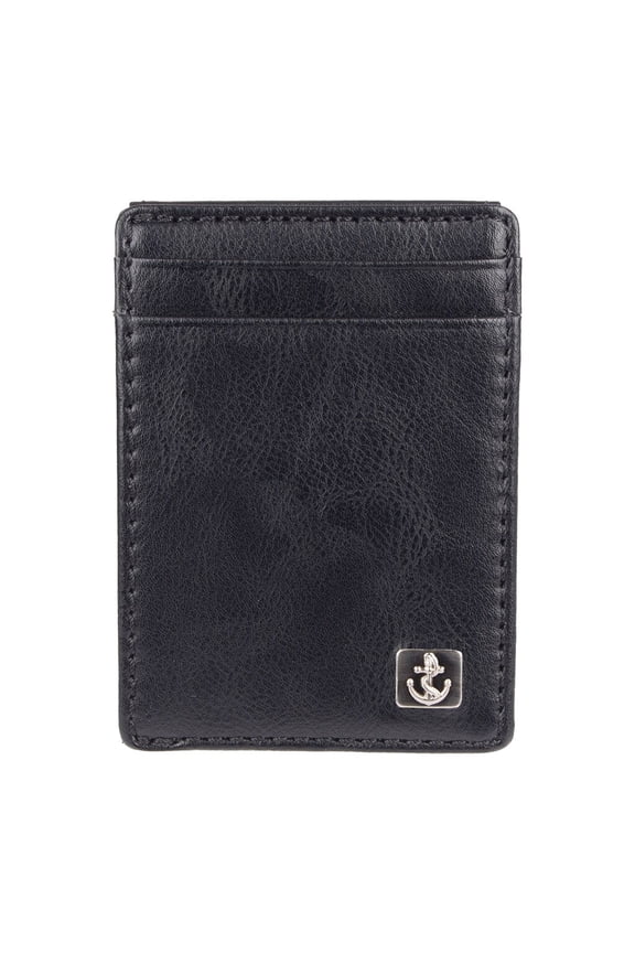 Men's Classic RFID Slim Front Pocket Wallet with Magnetic Money Clip