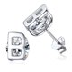 thumbnail image 1 of Pendientes PROSTEEL Botón Inicial de Plata Esterlina Mujer Letra B Circonita Cúbica Regalo Cumpleaños Navidad, 1 of 8