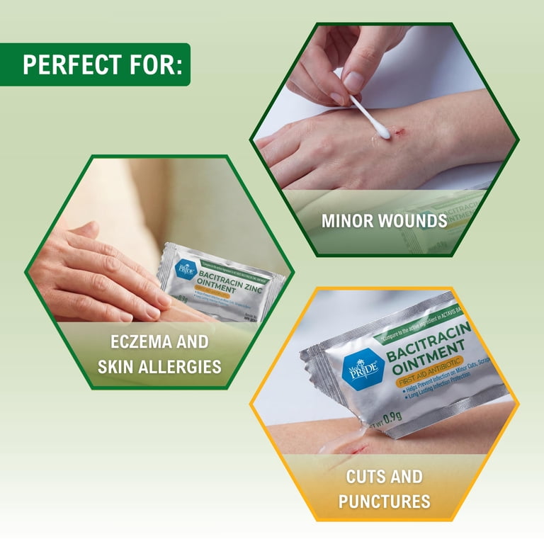 MED PRIDE Bacitracin Antibiotic Ointment – 144 Travel Packets
