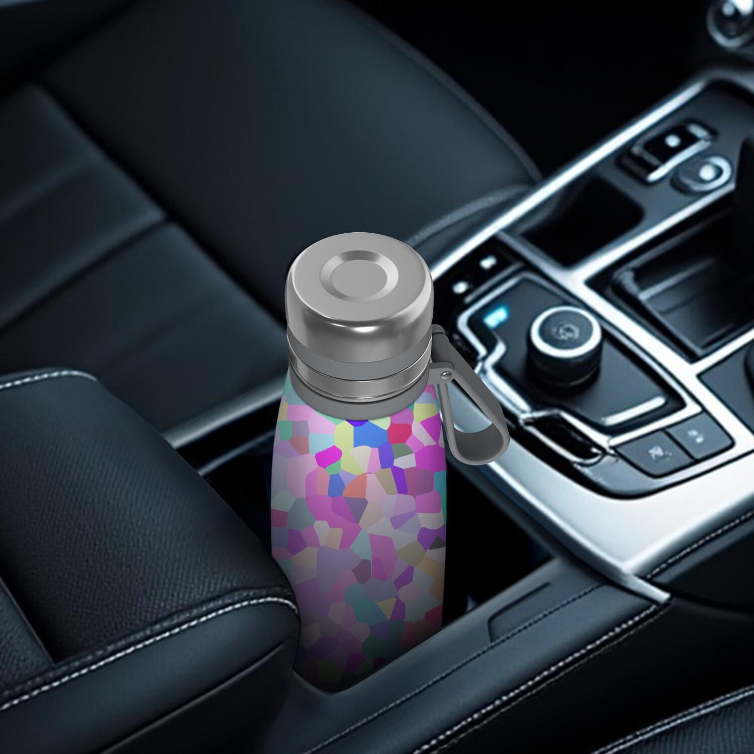 29oz Insulated Water Bottle with Tea Infuser, Stainless Steel Travel Mug, Shining Diamonds Print