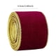 thumbnail image 3 of Crushed Velvet Wired Edge Ribbon for Gift Wrapping Christmas Tree Decorations Crafts Wreaths, 2.5 Inch x 6.5 Feet, 1 Roll, 3 of 5