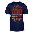 thumbnail image 5 of Bibifish Mens T Shirts Short Sleeve Crew Neck Latina Floral Letter Print Tees Hispanic Culture Casual Summer Daily Tops, 5 of 5