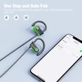 thumbnail image 5 of Bluetooth Headphones, Running Wireless Earbuds with 15 Hours Playtime, HD Deep Bass Stereo IPX7 Waterproof Earphones for Workout and Sports, Bluetooth 5.1 CVC 8.0 Sound Isolation Headsets, 5 of 7