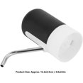 thumbnail image 3 of Bomba de botella de agua, kit de dispensador de agua potable eléctrico con carga USB para oficina en casa, compatible con botella de 4,5 L, 5 L, 7,5 L, 10 L, 11,3 L, 15 L, 18,9 L (negro) ER, 3 of 5