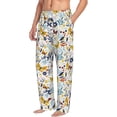 thumbnail image 2 of Daiia Flowers Butterfly Men's Sleep Pant with Pockets and Drawstring,Pajama Pants-Medium, 2 of 9