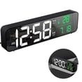 thumbnail image 2 of Reloj despertador digital, reloj despertador LED, reloj de pared con espejo digital, 2 of 5