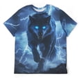thumbnail image 3 of LAOLIUSN Men'S Wolf Graphic T-Shirt Novelty Animal Print Short Sleeve Top, S-4XL, 3 of 7