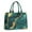 Teal And Gold, variant on Large Capacity Tote Bag,Blue and Gold Marble Sparkle Waves Pattern Handbag Fashion Luxury Tote Bag,15.7"x13"x 5.1" Inches,Laptop Compatible