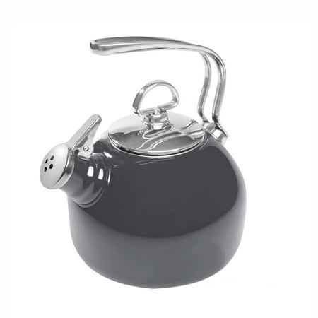 Chantal 1.8 Quart Enamel On Steel Classic Stove Top Whistling Tea Pot,