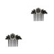 thumbnail image 2 of Jumpingount Pin de peineta de flores para mujer, estilo elegante, Clips deslizantes de diamantes de imitación, accesorios de estilo de novia, Type2 NO2, 2 of 6