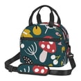 thumbnail image 1 of DouZhe Lunch Bags for Women and Men, Nature Forest Trees Mushroom Prints Reusable Portable Insulated Cooler Waterproof Lunch Tote Bag for Travel Work School Picnic, 1 of 7