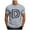 Gray T-Shirt, variant on Mens Letter D T-Shirts Lightweight Workout Muscle Gym Tees Summer Crew Neck Short Sleeve Shirts Comfortable Varsity Jersey Tops Orange XXXL