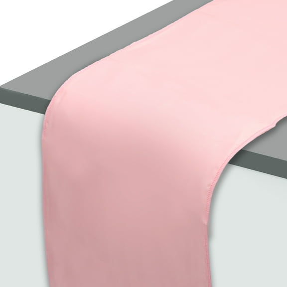 Satin Table Runner Smooth Table Runner for Wedding Party Table Decoration 108.27"L x 11.81"W Pink